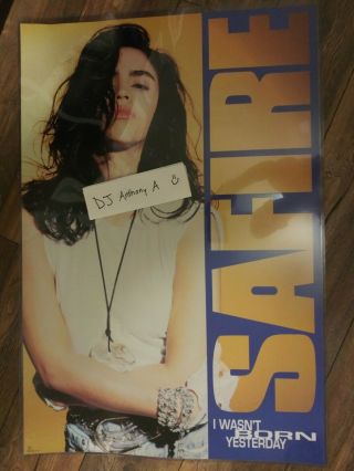 Rare Freestyle Promotional 1991 Safire Large Poster 24x36 Very Limited Sa - Fire