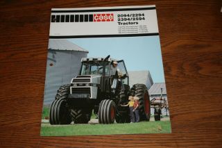 Case 2094 2294 2394 2594 110 Thru 180 Hp Tractors Advertising Sales Brochure