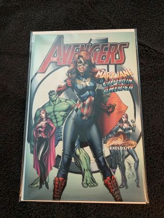 Avengers 8 J.  Scott Campbell Exclusive Mary Jane Captain America Variant Nm