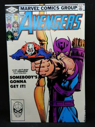 The Avengers 223 Hawkeye And Ant - Man Cover
