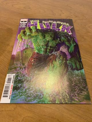 Immortal Hulk 1 Nm Alex Ross Cover - Marvel Comics (1st First Print)