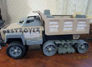 Vintage 1986 Tonka Large Metal Military Truck “destroyer” –