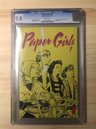 Paper Girls 1 Cgc 9.  8.  Image Comics Brian K Vaughan Cliff Chiang Amazon Show