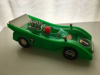 VTG 1960 ' s Bergman Processed Plastic Can Am Challenger Lemans Toy Race Car 2