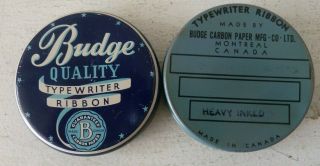 Budge Quality Typewriter Ribbon Tin