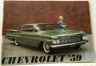 1959 Chevrolet Brochure - All Models Including Corvette - 24 Pages - Near