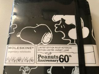 Moleskine Peanuts 60th Anniversary Set Of 3 Notebooks - Limited Edition 4