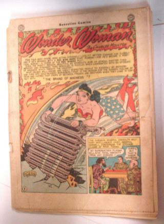 Sensation Comics 52 - No Cover - Wonder Woman,  Wildcat,  Sargon