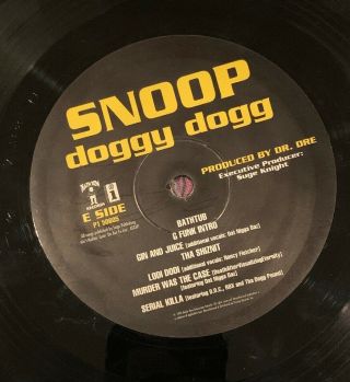 Snoop Doggy Dogg - Doggystyle LP 1996 Pressing Death Row Records Dr.  Dre 3