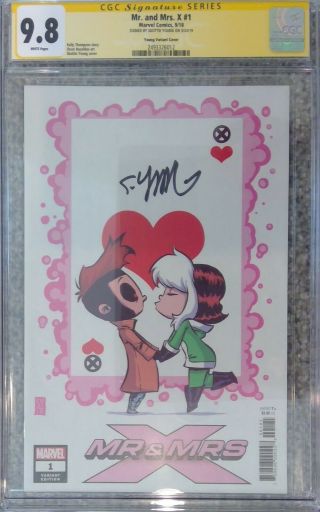Mr.  And Mrs.  X 1 Marvel Babies Variant_cgc 9.  8 Ss_signed By Skottie Young