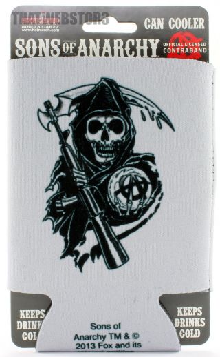 Sons Of Anarchy Reaper Can Cooler Beer Koozie Soda Coozie Huggie