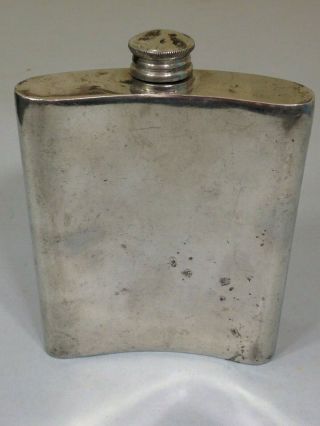 ANTQUE ENGLISH Pewter 8 oz Brooks Brothers WHISKY Hip FLASK 3
