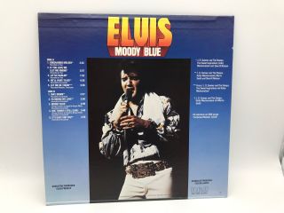 Elvis Presley Moody Blue 1977 Rca Afl1 - 2428 Rare 1977 Black Vinyl Press Nm