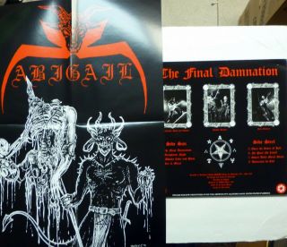 ABIGAIL the Final Damnation LP Near - 2016 w/Poster black metal Rp166 2