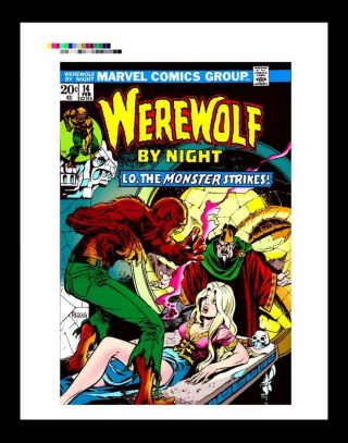 Mike Ploog Werewolf By Night 14 Rare Production Art Cover