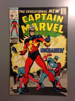 Captain Marvel (1968 1st Series Marvel) 17 Fn/vf 1st Classic Costume