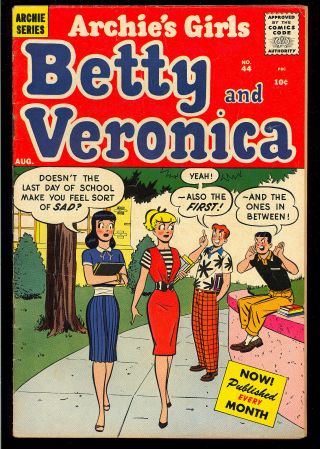 Archie’s Girls Betty And Veronica 44 Elvis Presley Photo & Bio 1959 Fn -