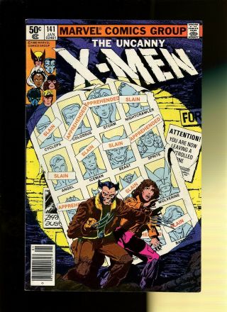 X - Men 141 Vg/fn 5.  0 1 Book Days Of Future Past Part One Claremont & Byrne