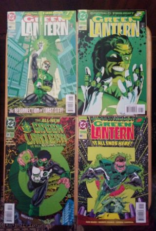 Green Lantern 48 49 50 51 1st Parallax 1st Kyle Rayner Nm/vf