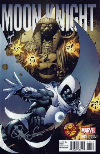 Moon Knight 1 - Bazinga Comics Ch.  Stevens Var.  - Signed By Artist - Very Limited