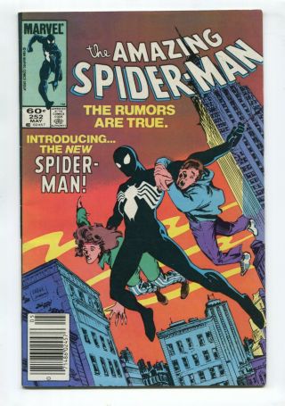 1984 Marvel The Spider - Man 252 1st Black Symbiote Costume Vf Unpressed