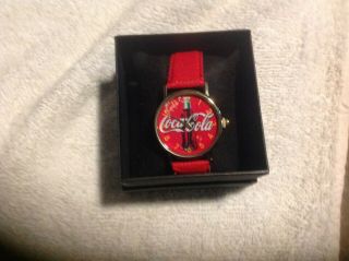 Coca Cola Watch Coke Bottle Face 2018 Accutime Watch Corp In Gift Box