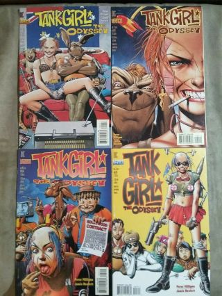 Tank Girl The Odyssey Full Set First Print Issues 1,  2,  3,  4 Nm,