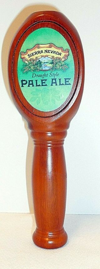 Sierra Nevada Draught Style Pale Ale Beer Wooden Tap Handle Bar