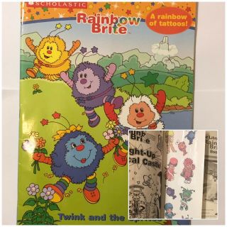 Rainbow Brite Twink And The Sprites Coloring Book,  Tattoos 2004 Scholastic