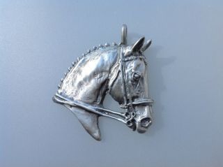 Dressage Horse Pewter Pendant Key Chain Jewelry Zimmer Equestrian Jewelry