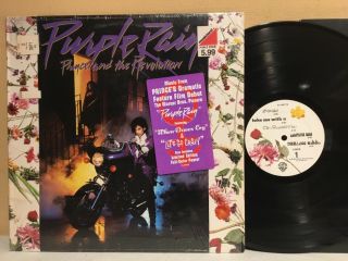 Prince Purple Rain LP 1984 Warner Bros 25110 Shrink Poster $4 COMBINED SHIP USA 2
