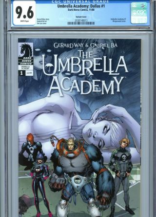 Umbrella Academy Dallas 1 Cgc 9.  6 White Pages Jim Lee Variant Dark Horse 2008