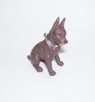 Vintage Miniature Doberman Pinscher Dog Figure
