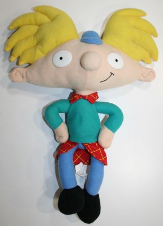 16 " Nickelodeon Arnold Poseable Plush Doll From Hey Arnold Nanco 2001