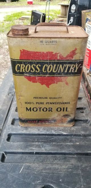 Cross Country 10 Quart Oil Can