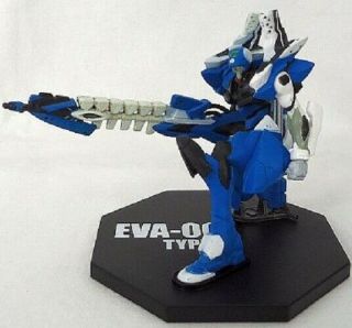 B3177 - 6 Bandai Neon Genesis Evangelion Eva00 Type - F Blue Ver.  Figure Anime