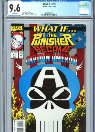What If.  51 Cgc 9.  6 Wp Punisher Became Captain America Marvel Comics 1993