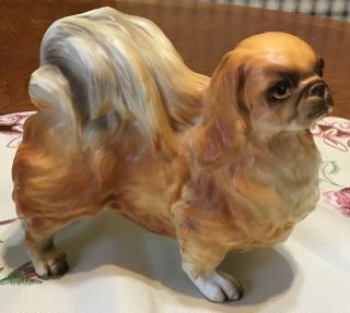 Vintage Lefton H7928 Pekingese Dog Figurine
