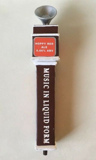 Acoustic Ales Brewing Co MOSH PIT RED Ale Tap Handle Beer 6.  66 ABV San Diego CA 5