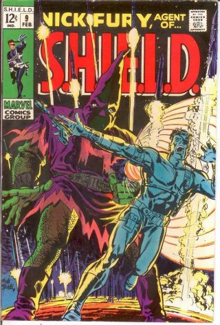 Nick Fury Agent Of Shield 9 Vf - Nm Feb.  1969 Comics Book