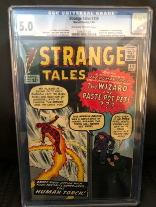 Strange Tales 110 (jul 1963,  Marvel) First Appearance Of Dr.  Strange Cgc Graded