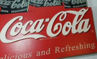 Coca Cola Wall Hanging Wooden 6 Pack Coke Bottle Sign Advertisement Plaque 15x17 5