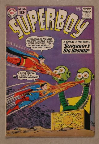 Superboy (1st Series Dc) 89 1961 Gd/vg 3.  0