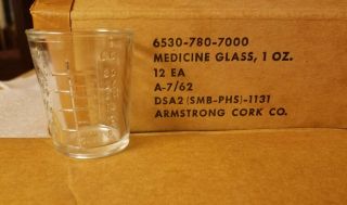 Vintage Rx Medicine Glass 2 - 1/2 " Tall X 1 - 7/8 " Wide 1 Oz Table Tea 12 Available