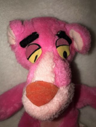 Vintage 1964 Pink Panther Stuffed Animal Plush Mirisch - Geoffrey Mighty Star 10”