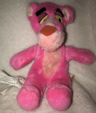 Vintage 1964 Pink Panther Stuffed Animal Plush Mirisch - Geoffrey Mighty Star 10” 2