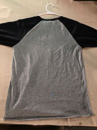 Rumple Minze Vintage 3/4 Long Sleeve Shirt Light And Dark Gray Size M 4