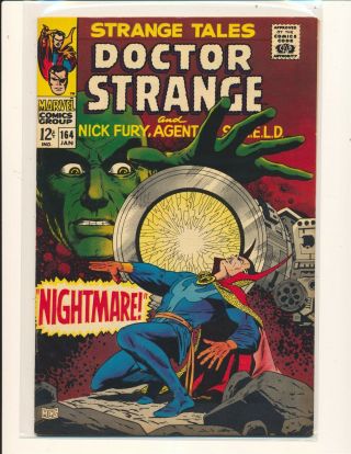Strange Tales 164 - Steranko Art Vg/fine Cond.