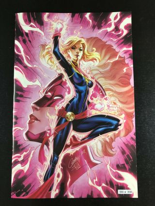 Captain Marvel 7 J Scott Campbell Glow In The Dark Sdcc 2019 Exclusive Le 3000