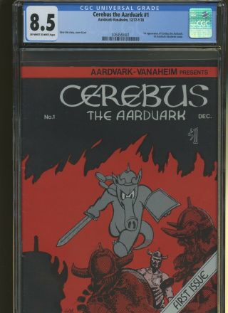 Cerebus The Aardvark 1 Cgc 8.  5 | 1st Cerebus The Aardvark 1st Aardvark Vanaheim